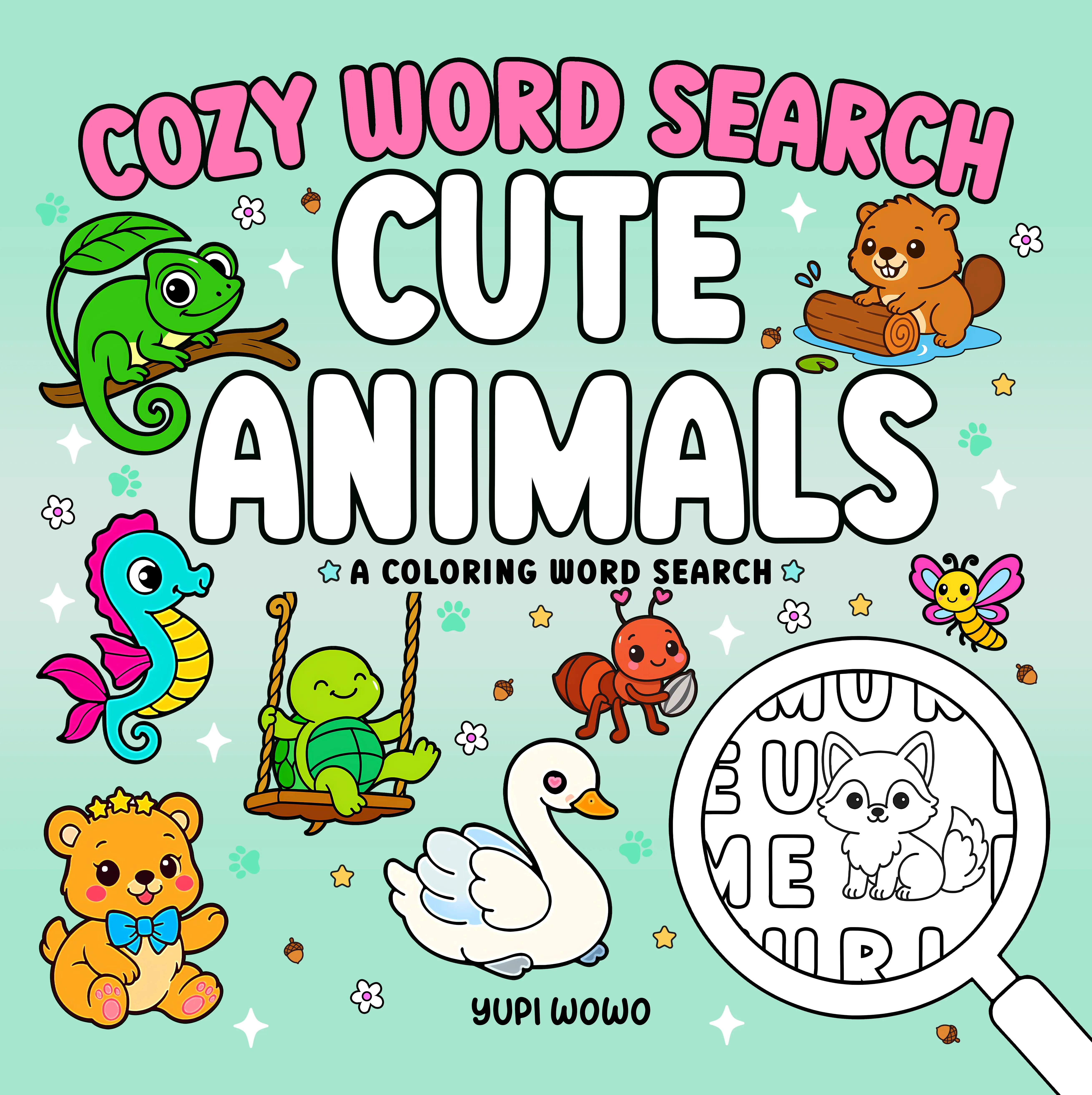 Cozy Word Search Puzzles: Cute Animals to Unwind